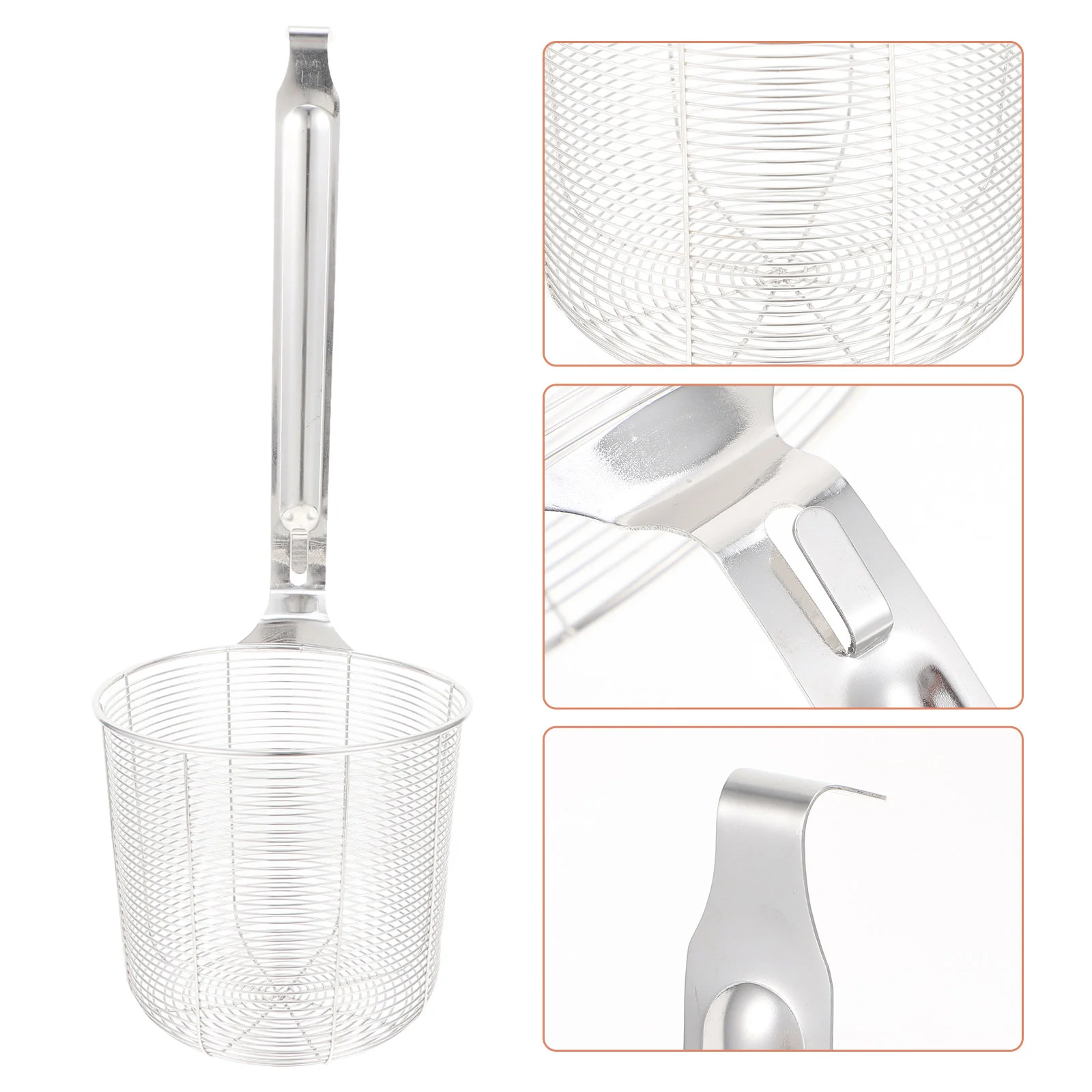 

Large Skimmer Spoon Metal Skimmer Spoon Stainless Steel Mesh Spider Strainer