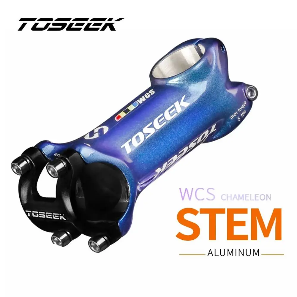 

TOSEEK WCS Dazzle Blue Bike Stem For Handlebar 31.8mm Cycling Bicycle Aluminium Alloy High-strength Cycling Accessories