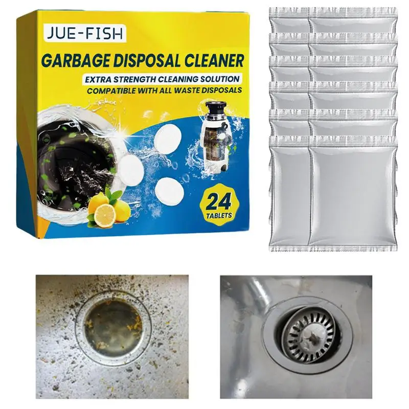 

Powerful Kitchen Pipe Dredging Tablets Sink Cleaner And Deodorizer Kitchen Toilet Sink Drain Cleaner With Fresh Scent For Home