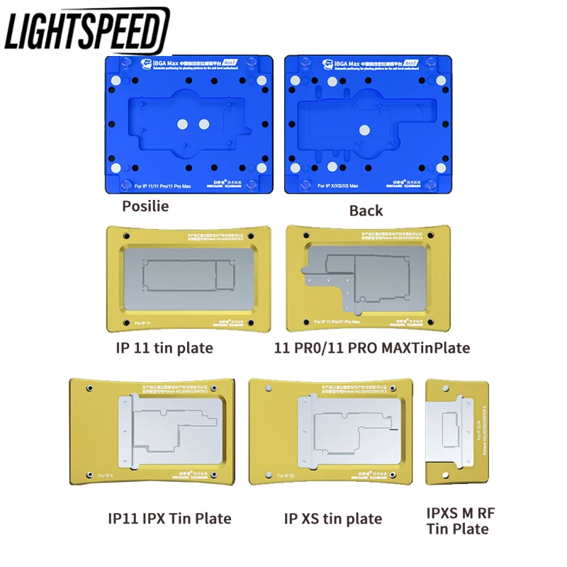 MECHANIC Mid-level Automatic Positioning Tin Planting Platform IBGA Max 6 In 1 Support IPHONE X / XSMAX IP 11 / 11PRO MAX Repair