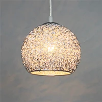 homhi nordic crystal aluminum wire chandelier pendent lighting restaurant decoration vintage led decor lamp hpd 508