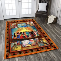 native rectangle rug 3d printed rugs mat rugs anti slip large rug carpet home decoration