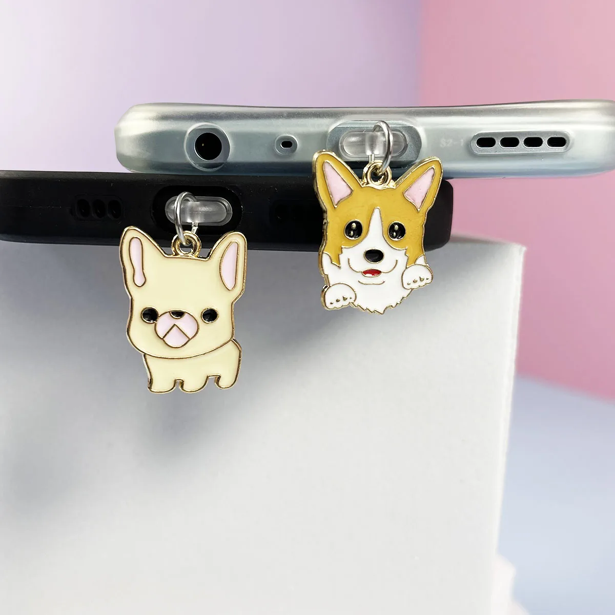 Мультяшная Собака Корги Многофункциональная Подвеска С Защитной Крышкой