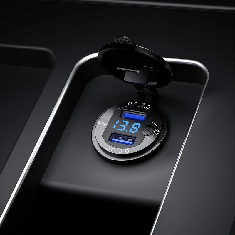 Зарядное устройство с 2 USB-портами и функцией быстрой зарядки 3 0 36 Вт 12 В