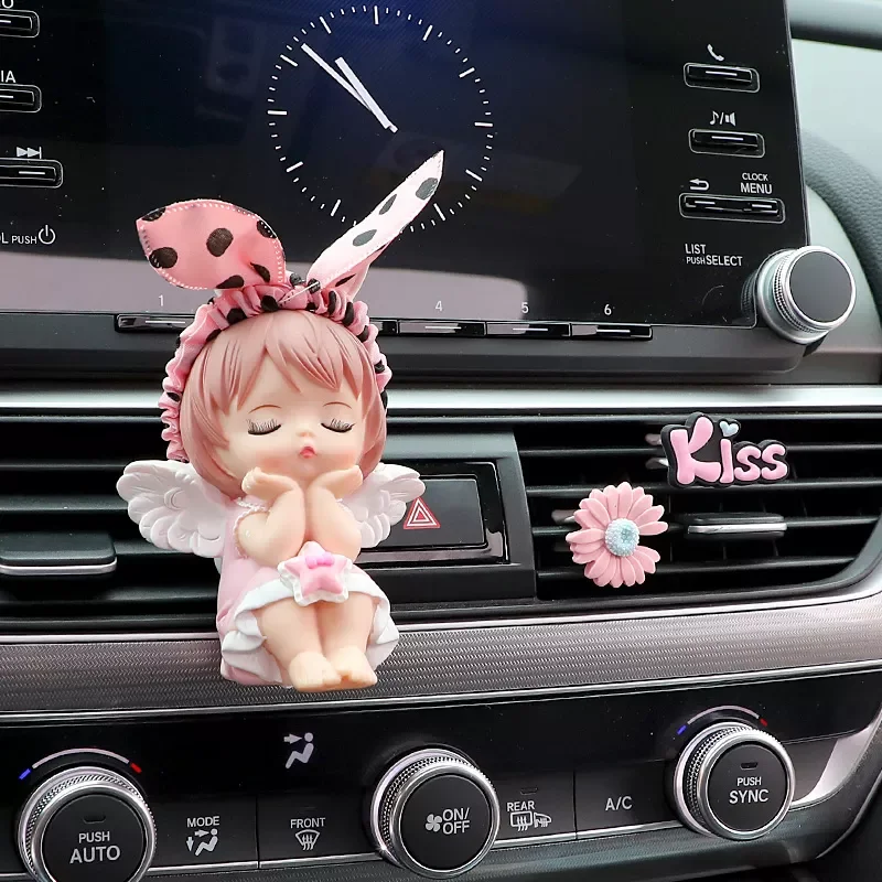 

Cute angel doll car perfume clip car products air conditioning air outlet decoration car air freshener gift for girl girlfriend