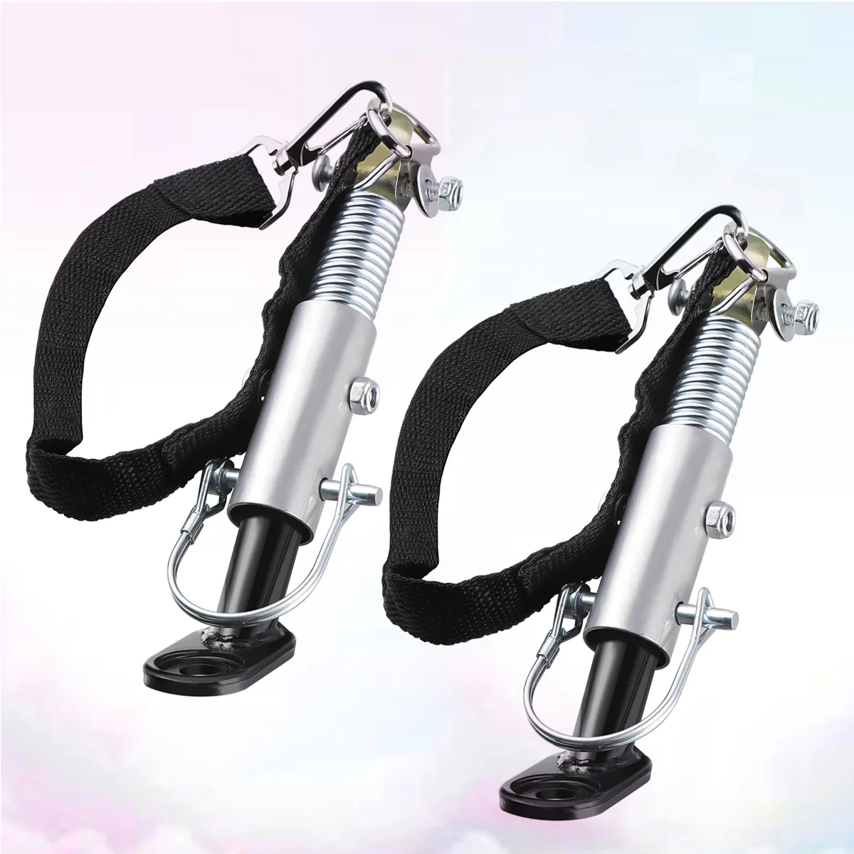 

2pcs Universal Bike Trailer Hitch Quick Release Metal Linker Trailer Hitch Adapter Attachment (Silver)