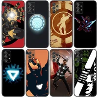marvel iron man phone case hull for samsung galaxy a70 a50 a51 a71 a52 a40 a30 a31 a90 a20e 5g a20s black shell art cell cove
