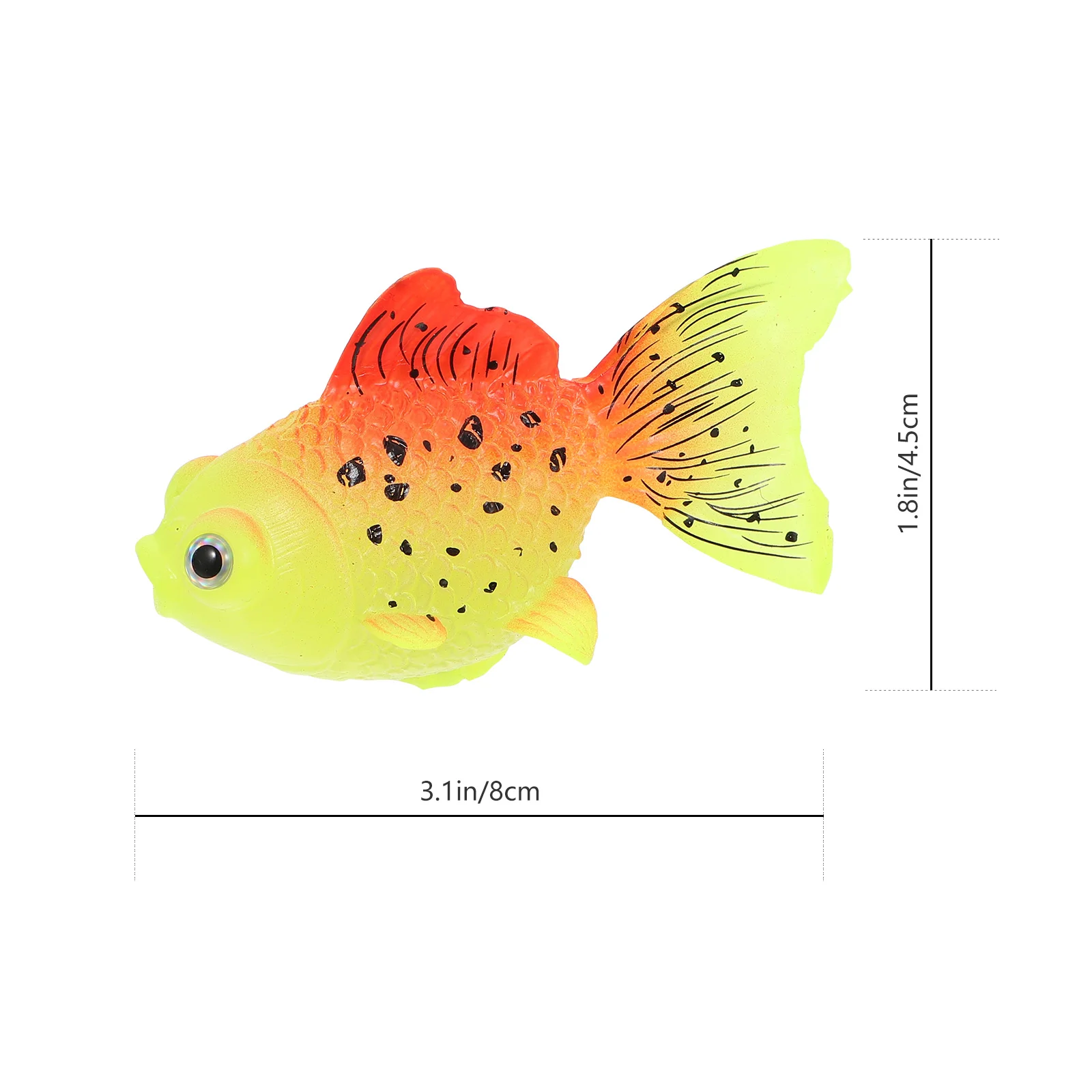 

Fake Aquarium Tank Decor Floating Simulation Animal Goldfish Decoration Artificial Glowing Tropicalfigurine Light Crystalstatue