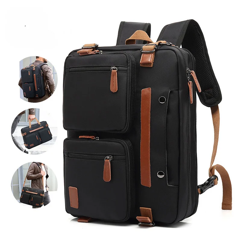 14 15.6 17.3 Inch Men Business Laptop Backpack  Waterproof Computer Bags Casual Large Multifunction Travel Bag