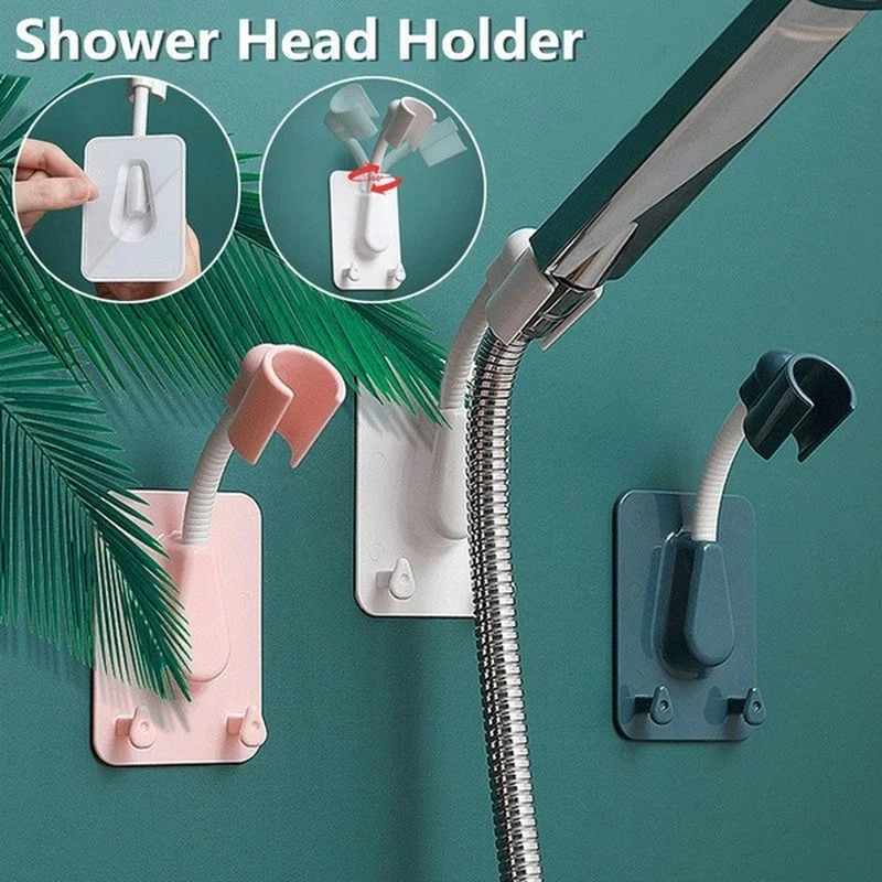 

360° Rotation Shower Head Holder Adjustable Self-Adhesive Showerhead Bracket