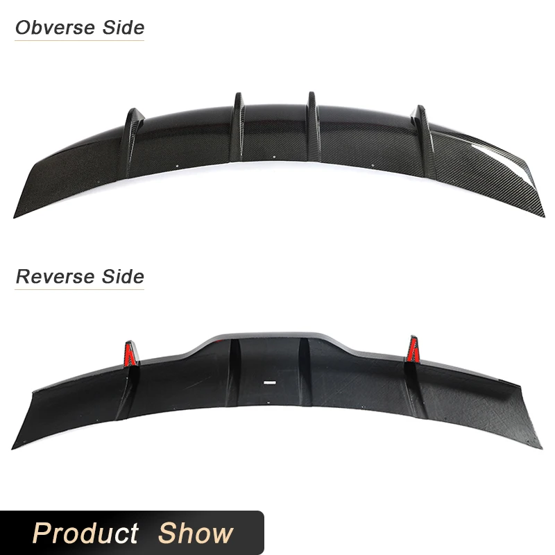Автомобильный задний бампер диффузор спойлер для губ из углеродного волокна Tesla