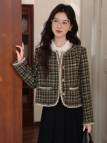 ALXNAN куртка вискоза микрофибра полиэстер шерсть нейлон женская  L59015