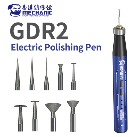 MECHANIC GDR2 Многофункциональная электрическая полировальная ручка для ремонта мобильных телефонов, материнская плата, печатная плата, IC, инструмент для резки и полировки процессора