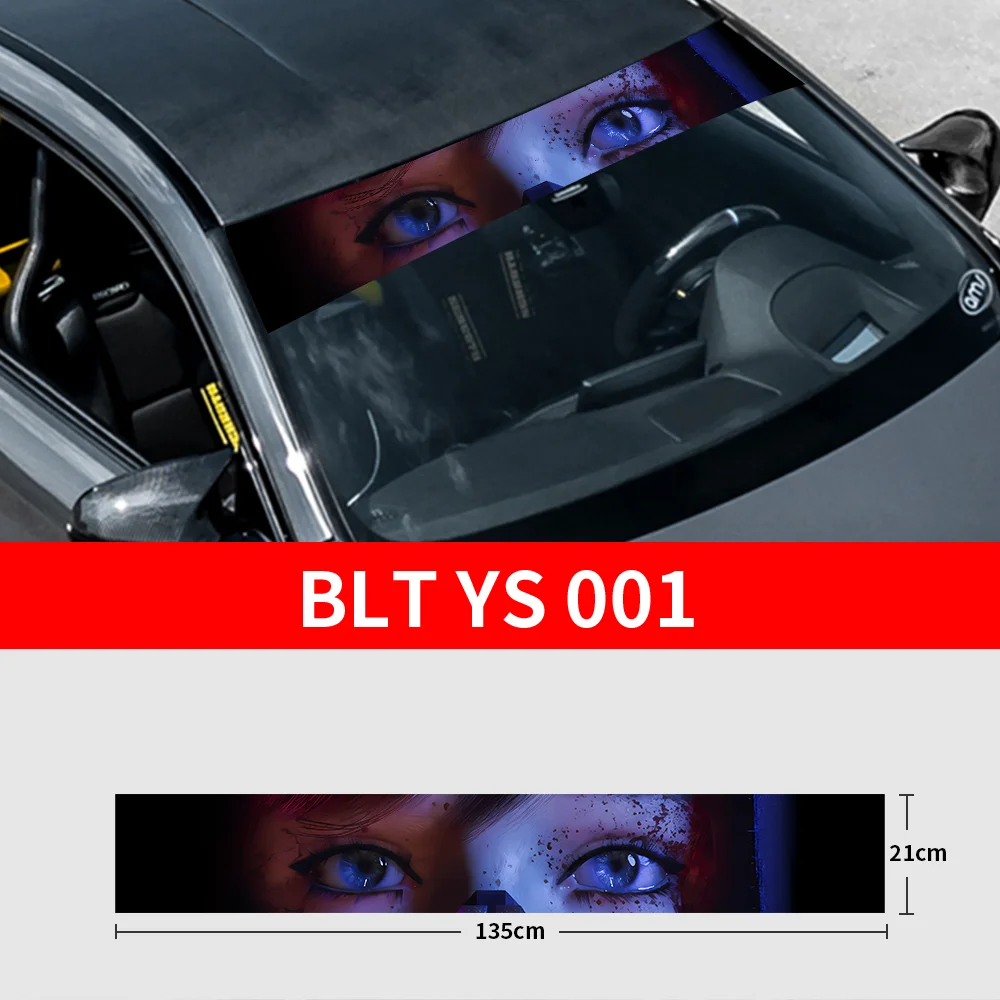 Beauty's Gaze 3D глаза наклейки на переднее лобовое стекло автомобиля передняя и