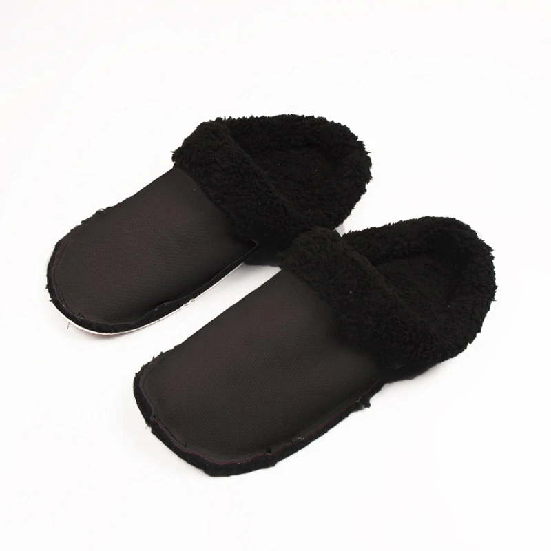 Thickened Shoes Liners Black Hole Shoes Furry Inserts Shoes Clogs Replacement Fur Insoles Soft  Plush Cover Warm Hole Shoe Cover