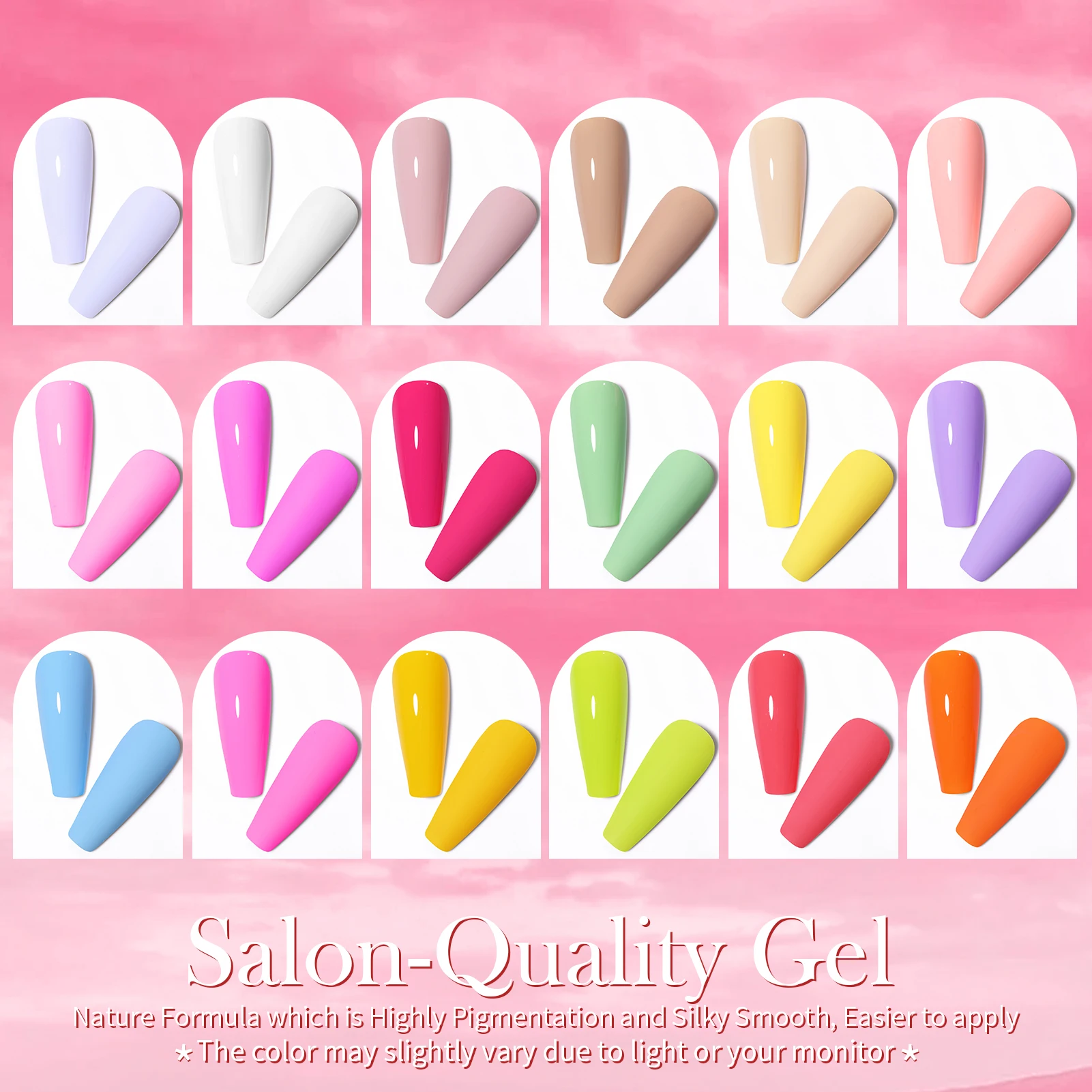 BORN PRETTY 7 мл 21 шт. набор гель-лаков для ногтей на весну и лето конфетный Сладкий