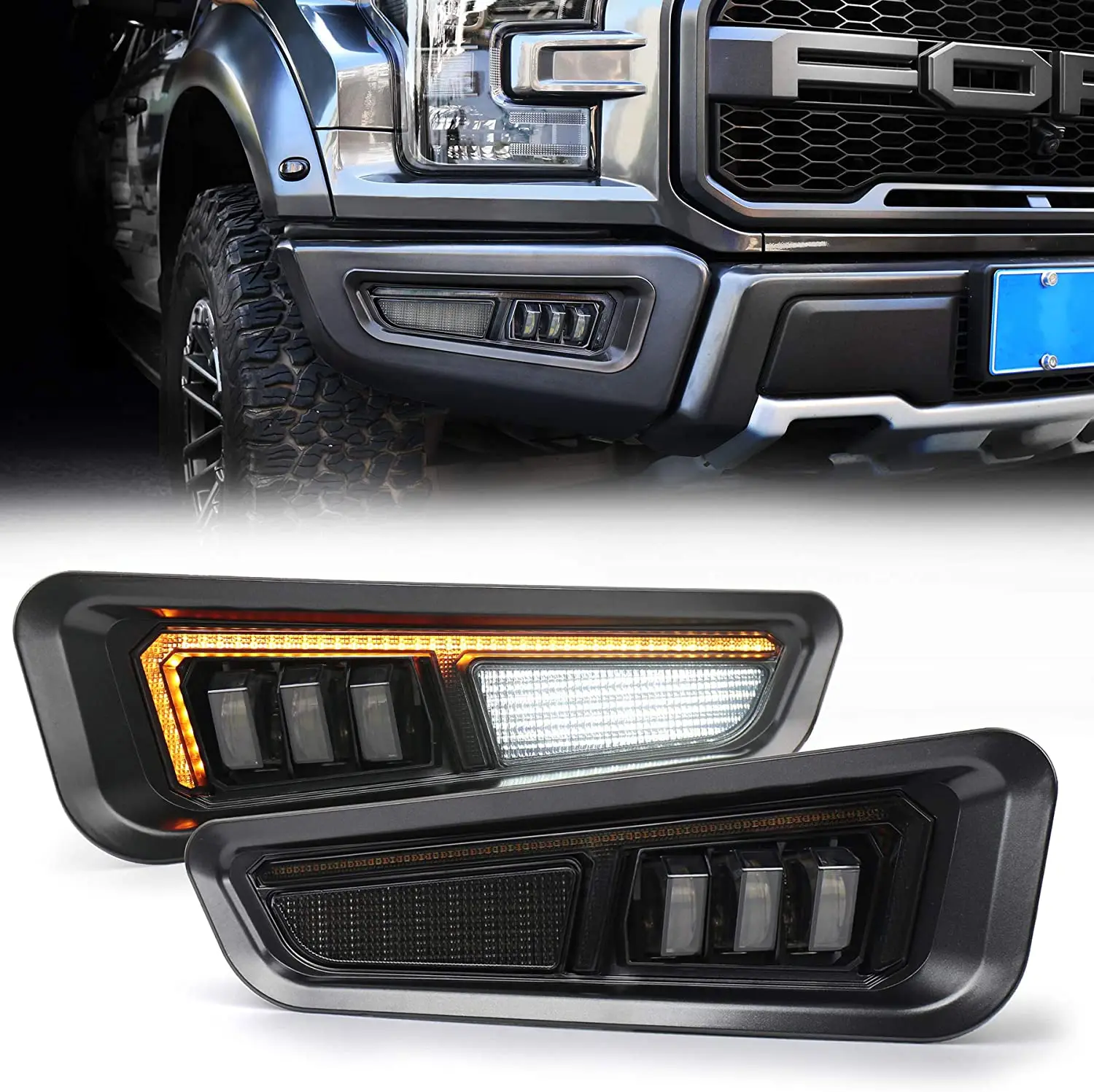 

Накладка на передний бампер для Ford F150 Raptor 2017-2020 2019 2018 Gen 2