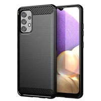 shockproof silicone case for samsung galaxy a32 4g full protective soft phone cover for galaxy a32 luxury carbon fiber cases