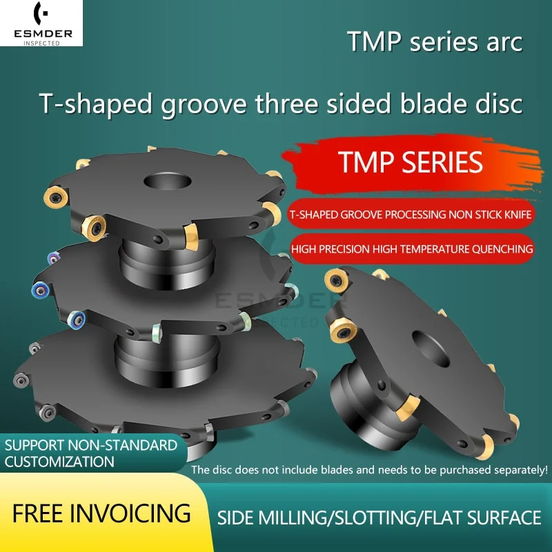 ESMDER Т-образный паз фреза дисковая 4R 5R 6R RPMT08T2MOE-JS RPMT10T3 RPMT1204JS