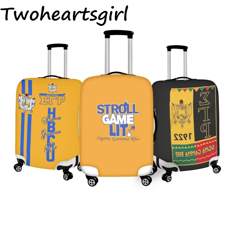 

Twoheartsgirl Sigma Gamma Rho Travel Suitcase Cover Protective Elasticity 18-32 Inch Luggage Covers Zipper Baggage Accessories