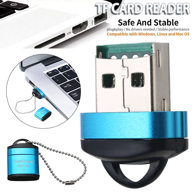 1 шт., кардридер USB 2,0 MICRO SD SDXC TF, 480 Мбит/с