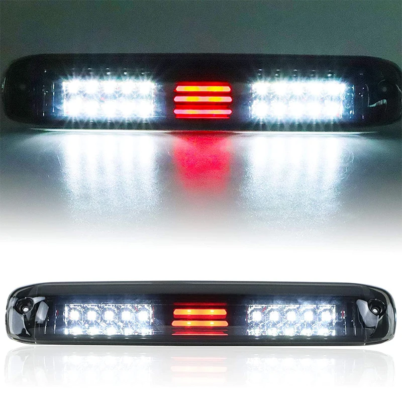 

Fit For Chevy Silverado GMC Sierra Clear LED 3rd Brake Light Cargo Lamp 99-2006