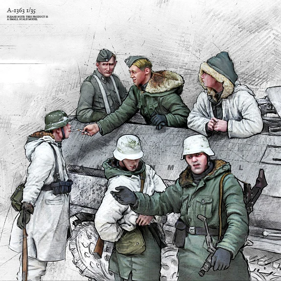 

1/35 Resin Soldier model kits figure colorless and self-assembled A-1363 （A-663）