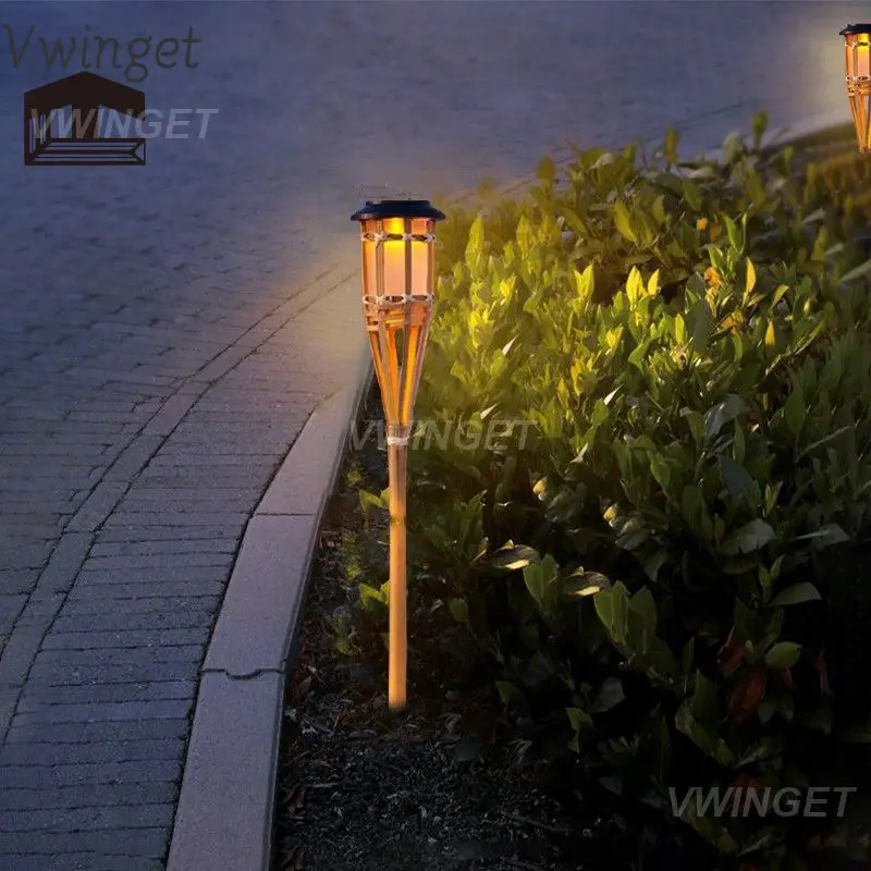 

Бытовая садовая газонная лампа, однотонный водонепроницаемый светильник на солнечной батарее, простой в установке, эстетическое освещение для газона