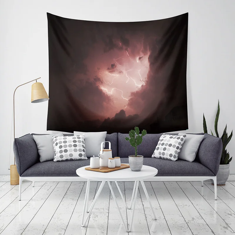 

Гобелен с изображением звездного леса, Настенный декор для комнат, Настенный декор, гобелен, заготовка, эстетическое пляжное полотенце для ...