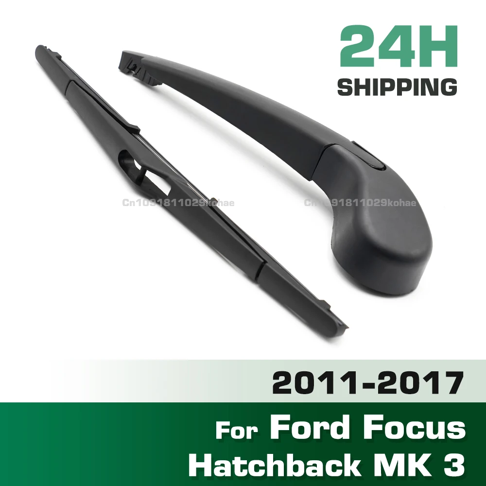 GREATROAD Комплект щеток и рычагов заднего стеклоочистителя для Ford Focus Hatchback MK 3 2011-2017