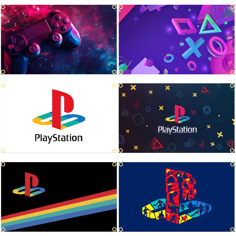 3x5 футов PS4 флаг из полиэстера цифровой печатный логотип Banner для украшения игр