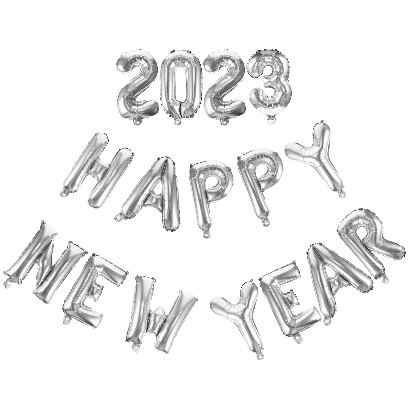 

New Year Balloons Balloon Decorationsbackdrop Foil Setfestival Years Nye Film Eve Banner Aluminum Garland Star Decorative Decor