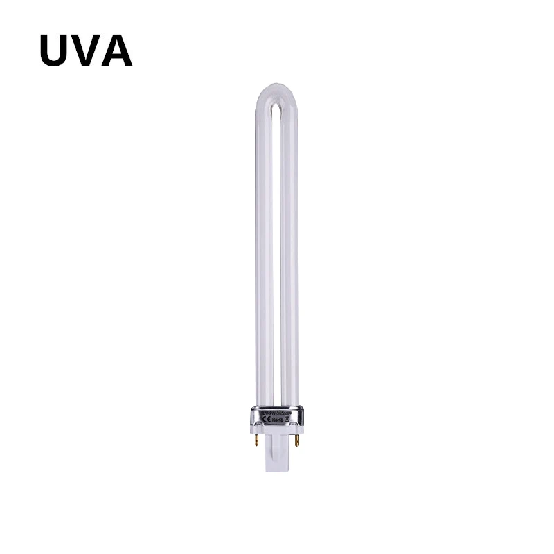 Фото 365nm G23 УФ-лампа для уничтожения комаров, лампа T5 BLB UVA 2pin, гелевая лампа для отверждения 7 Вт 9 Вт 11 Вт, аксессуары, лампа, трубка для ловушки для насекомых №1