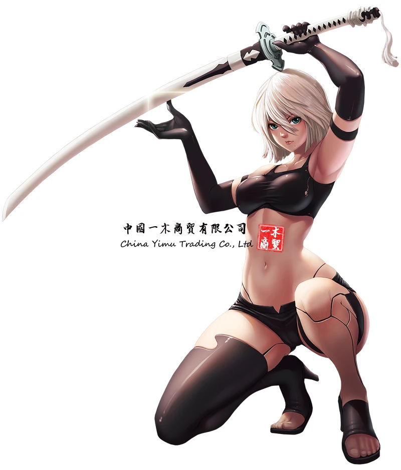 A2 V4 Nier Automata аниме наклейка автомобиль для игрового ПК Чехол Съемная