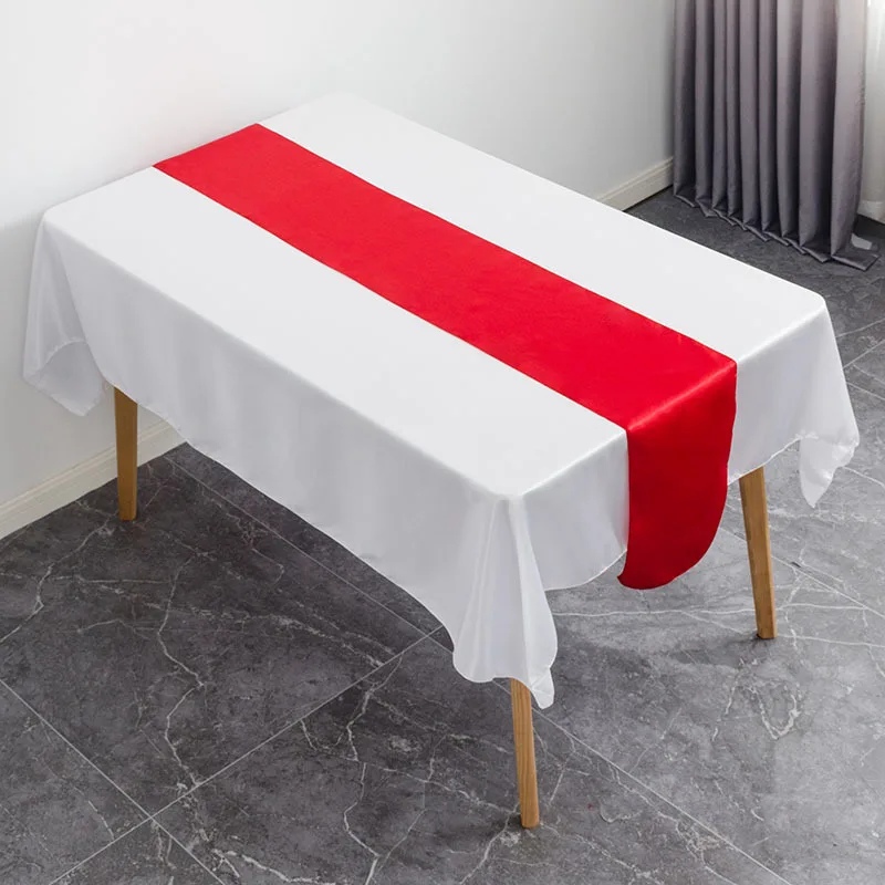 

The decoration to the hotel wedding cloth polyester pure color silk tea table table mat color_AN2852