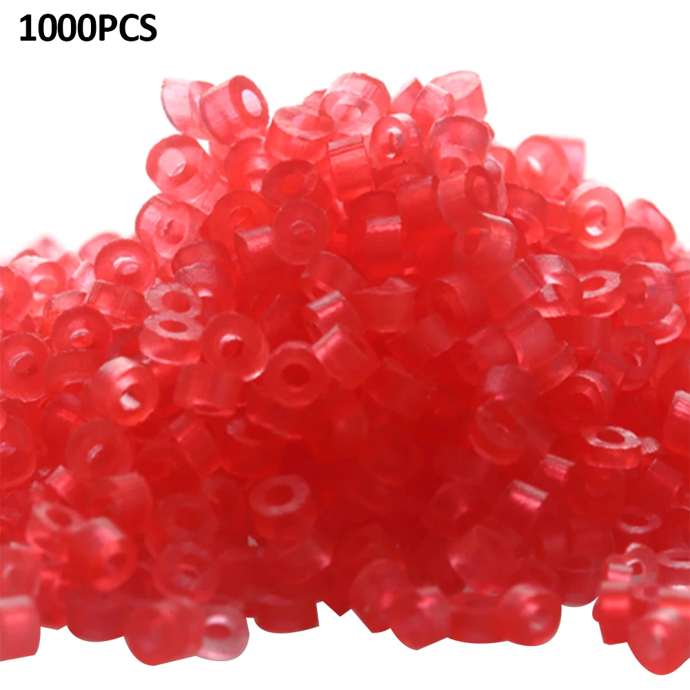 

1000 шт. 1,5x3 мм, маленькие прочные красные аксессуары, Резиновая лента, портативный профессиональный гранулятор, приманка, практичная Рыболов...