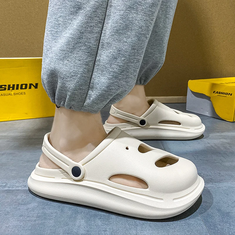 

Beach Slippers Summer Fashion Outdoor EVA Men's Sandals Soft Sole Men's Casual Shoes Indoor Bathroom Non-Slip Shoes for Mens