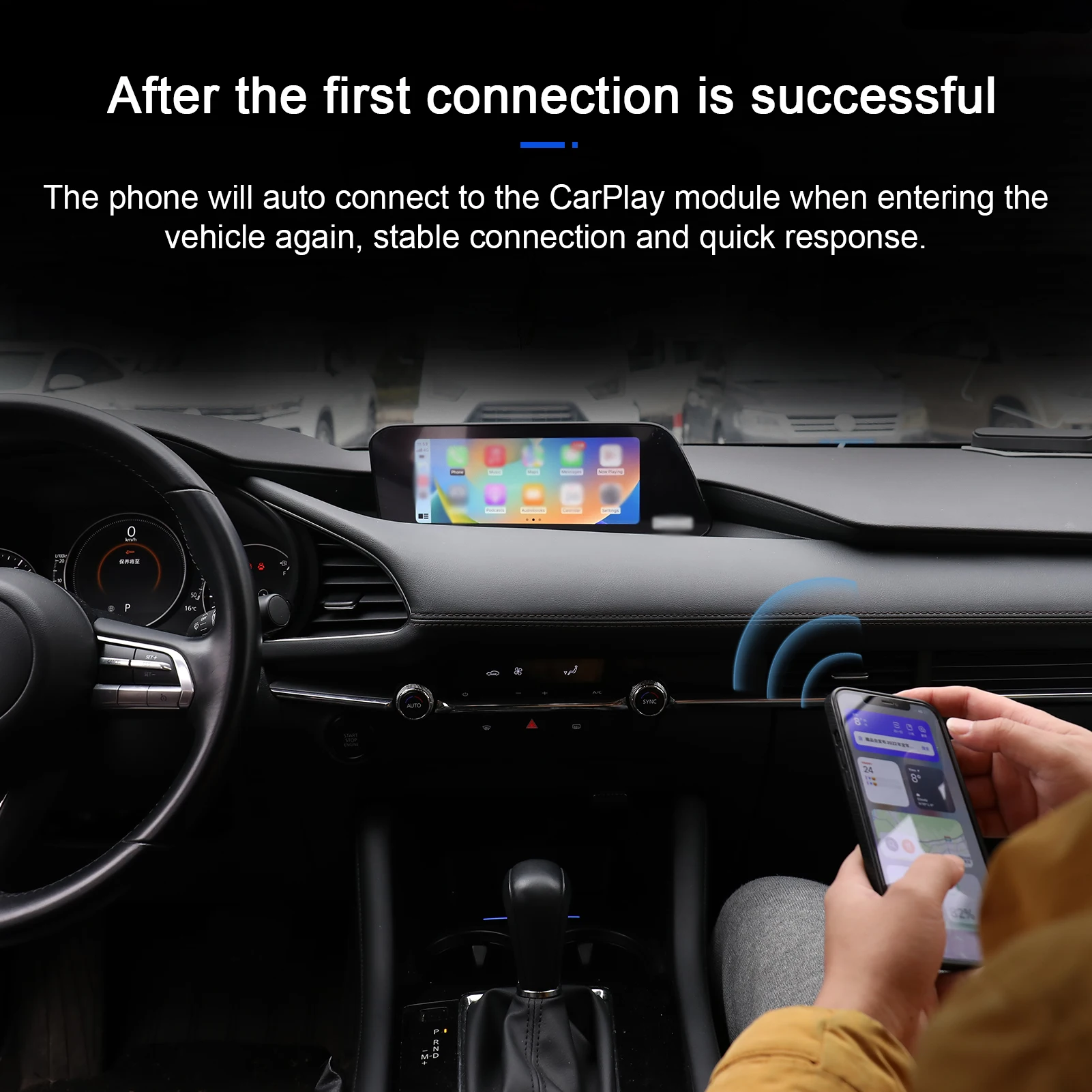 Беспроводной адаптер для Carplay автомобильный Проводной беспроводного Box USB-A/USB-C Plug