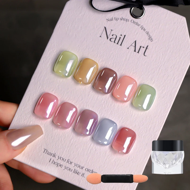 Белая хромированная пудра для ногтей супер глянцевая прозрачная с зеркальным