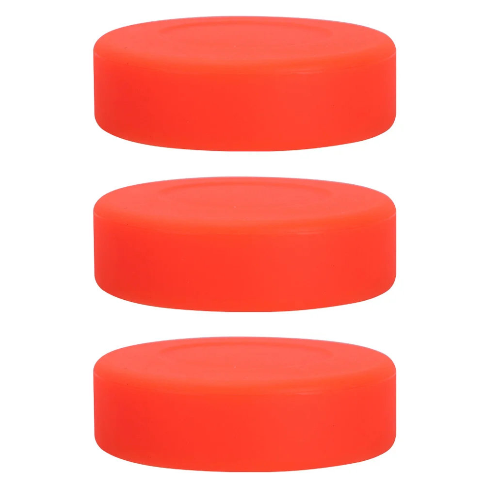 

3Pcs Hockey Training Puck Game Puck Street Hockey Balls for Training (Orange)
