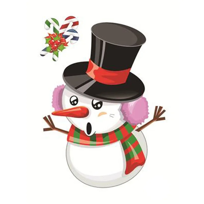 

Водонепроницаемые новогодние наклейки для окон