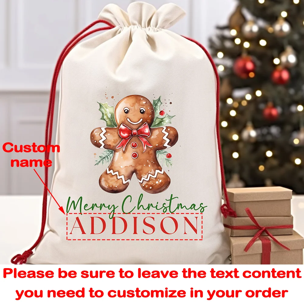 

Персонализированный рождественский мешок для подарков