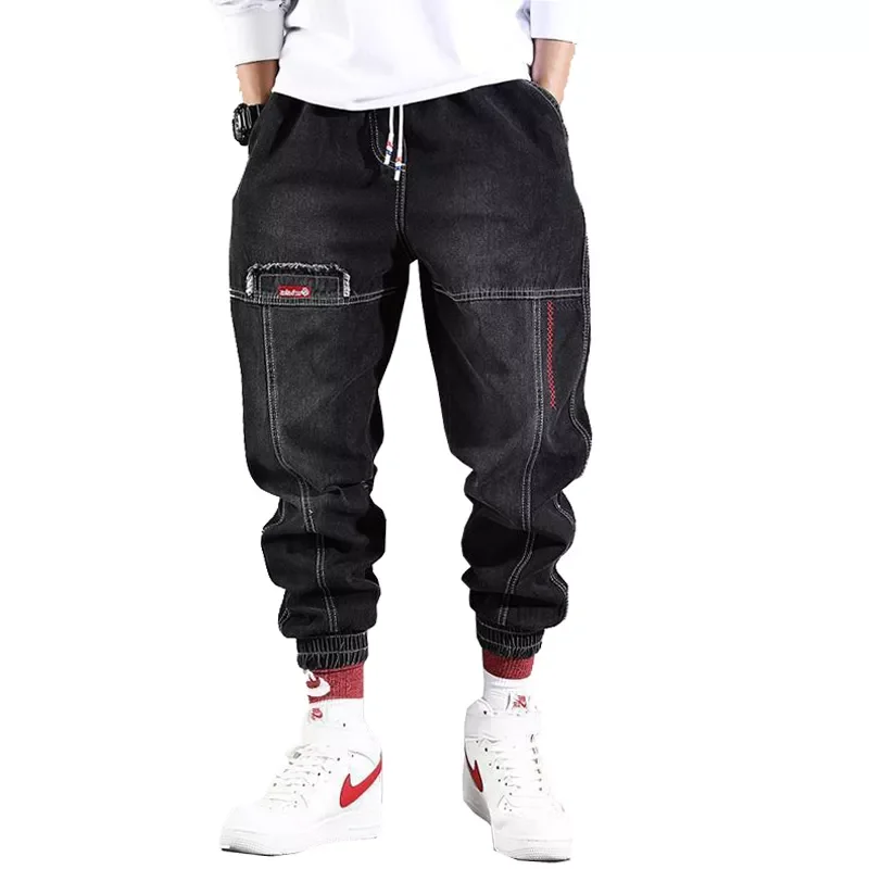 

2022 New Streetwear Hip Hop Cargo Pants Men's jeans Cargo Pants Elastic Harun pants Joggers Pants In Autumn and Spring Men Cloth