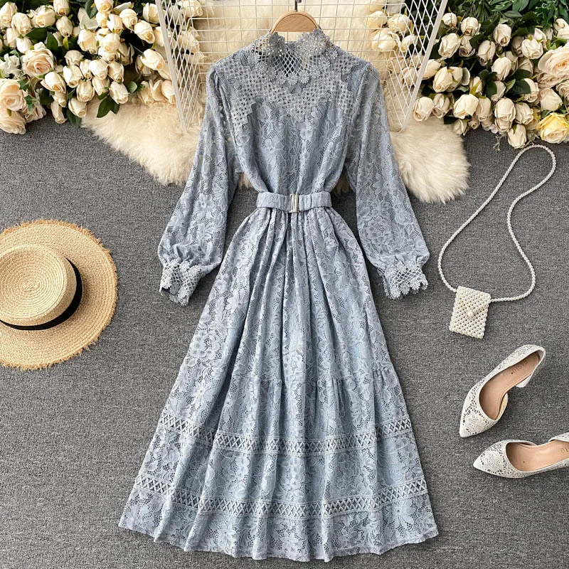 

Women's autumn new mid-length maternity dress GRAY22