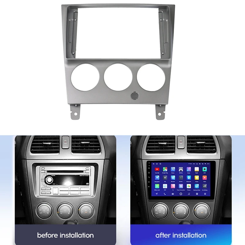 2Din Car Radio Fascia For Subaru Impreza 03-06 DVD Stereo Frame Plate Adapter Mounting Dash Installation Bezel Trim Kit