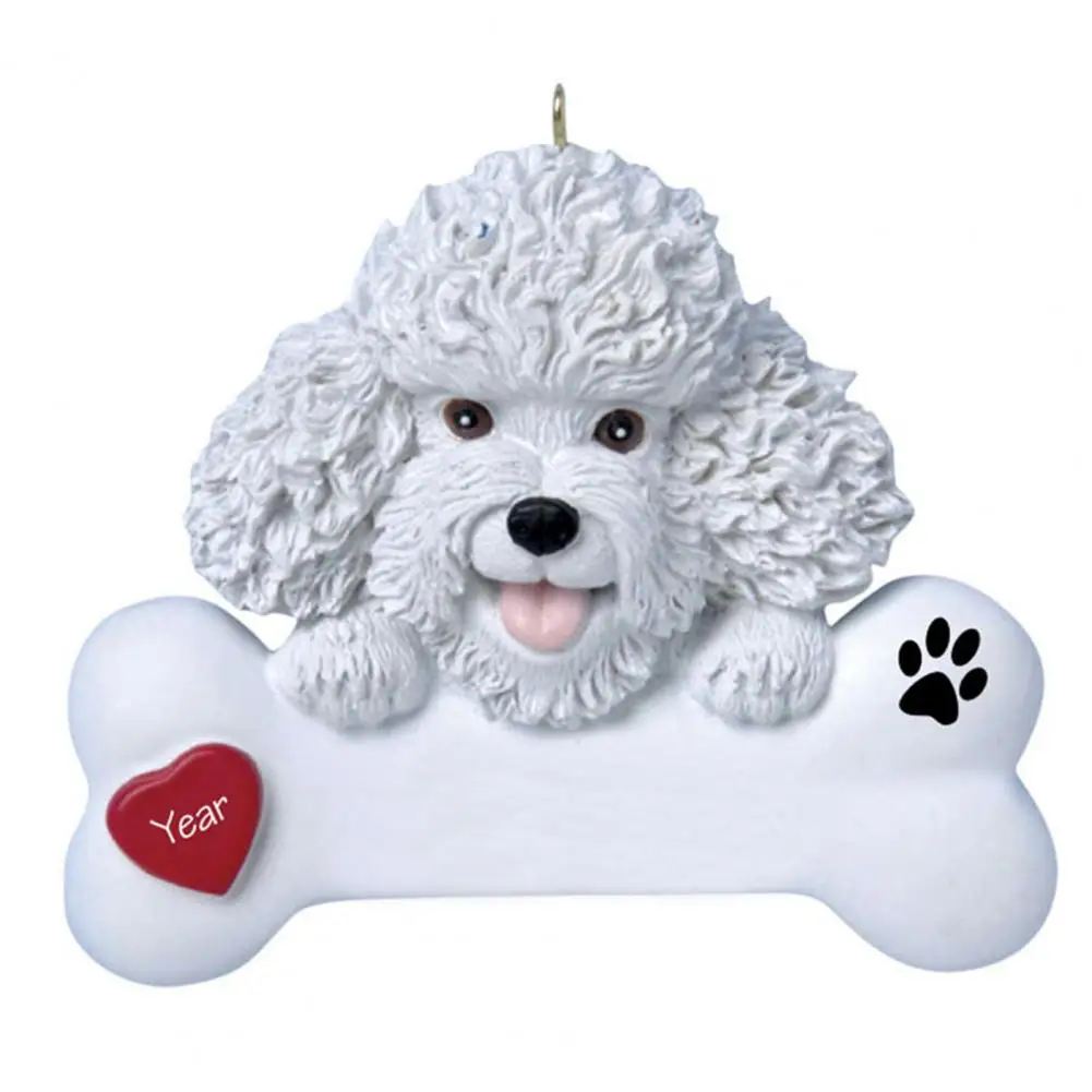 

Рождественская подвеска с собакой