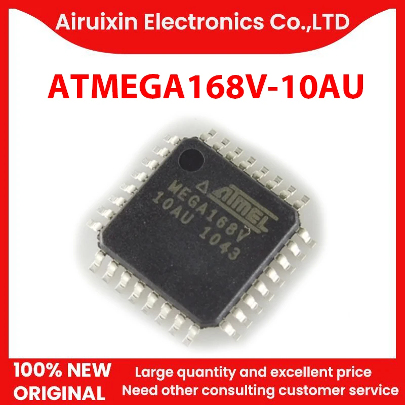 

100% New and Original ATMEGA168V-10AU LQFP32 1PCS/LOT