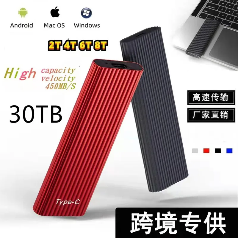 

SSD мобильный твердотельный накопитель 16 ТБ 8 ТБ устройство для хранения Жесткий диск компьютер портативный USB 3,0 мобильный жесткий диск твер...