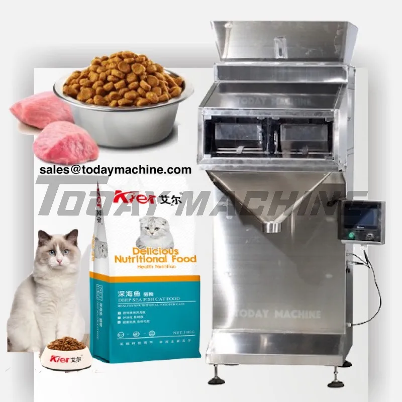 

4-head linear weigher, Granule weighing scale