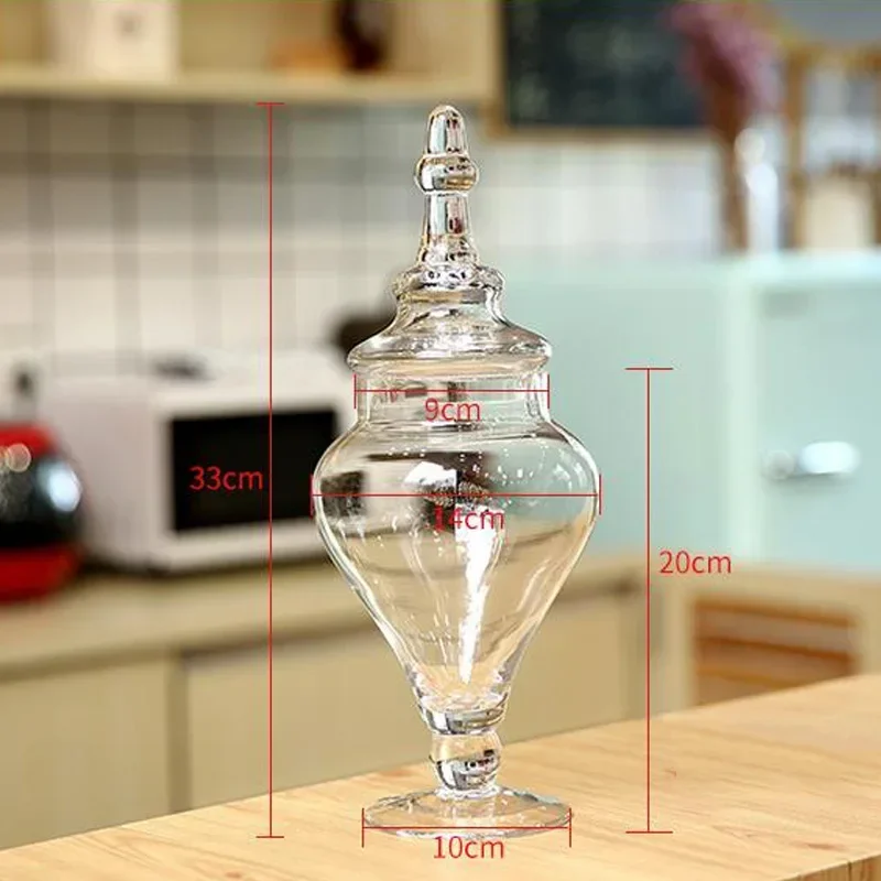 

Прозрачная стеклянная банка для хранения